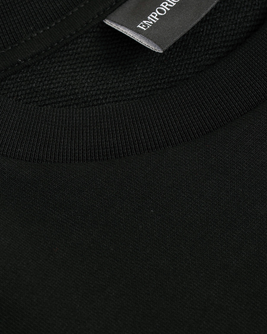 Homme | Pulls Et Tricots | Emporio Armani | Logo Crew Neck Sweatshirt Black