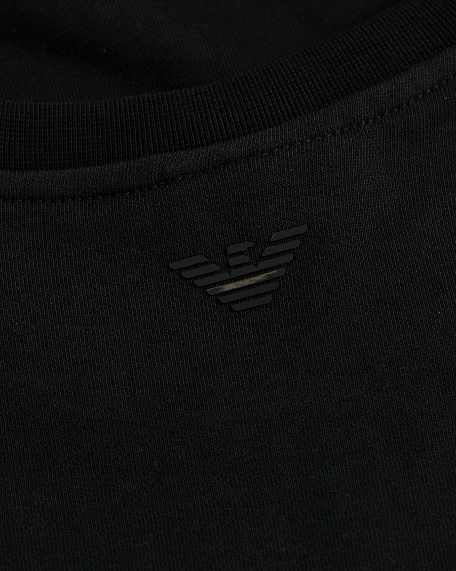 Homme | Pulls Et Tricots | Emporio Armani | Logo Crew Neck Sweatshirt Black