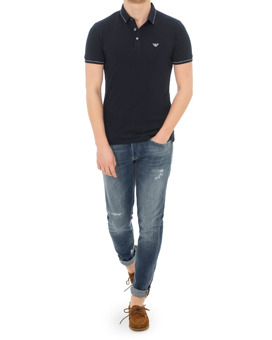 Heren | Polo's | Emporio Armani | Logo Polo Navy
