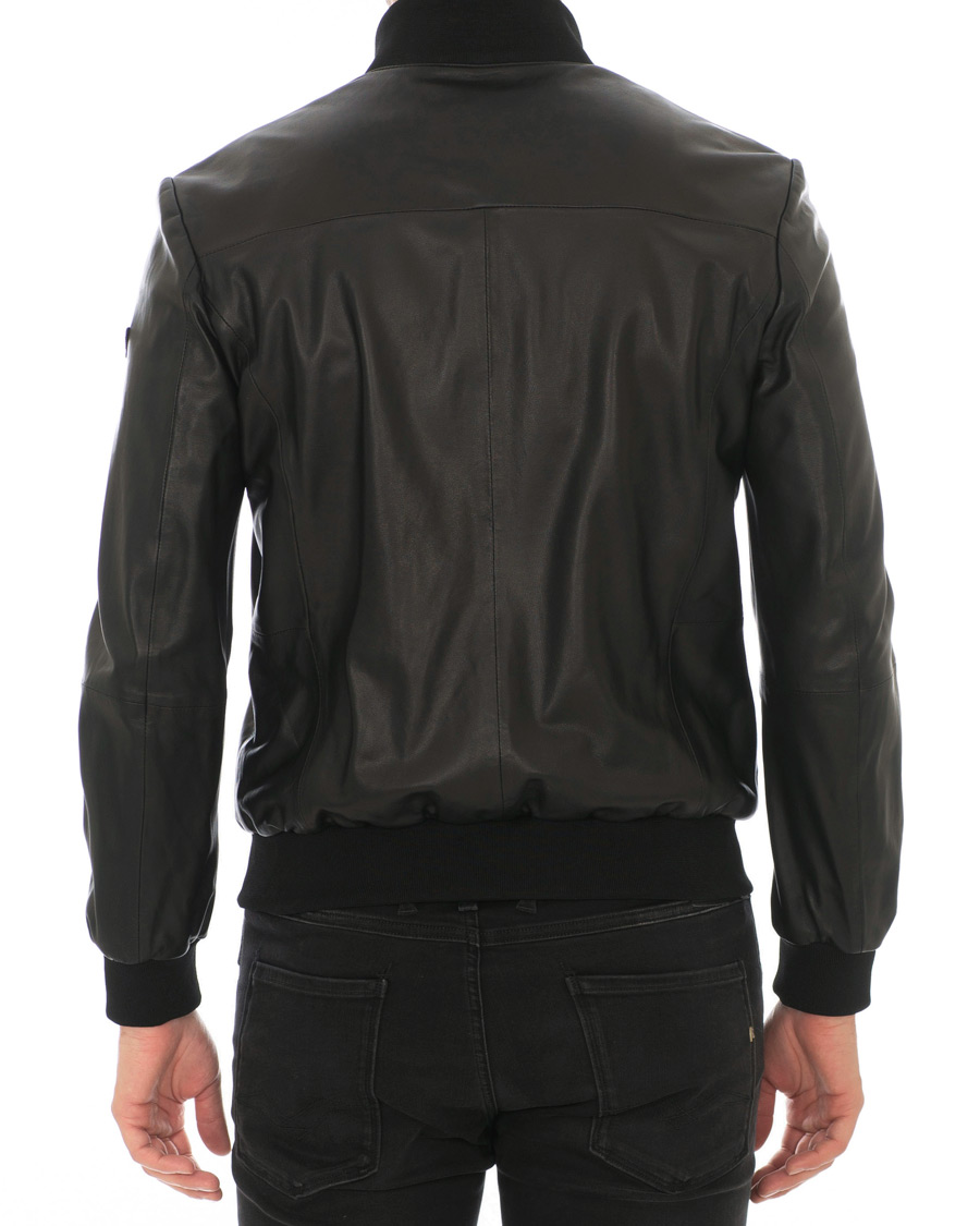 Homme | Manteaux Et Vestes | Emporio Armani | Leather Jacket Black