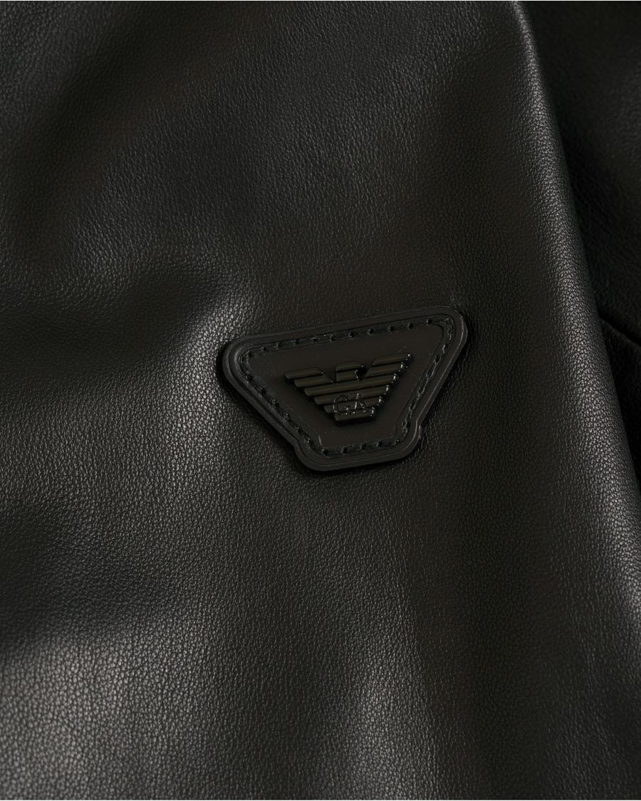 Homme | Manteaux Et Vestes | Emporio Armani | Leather Jacket Black