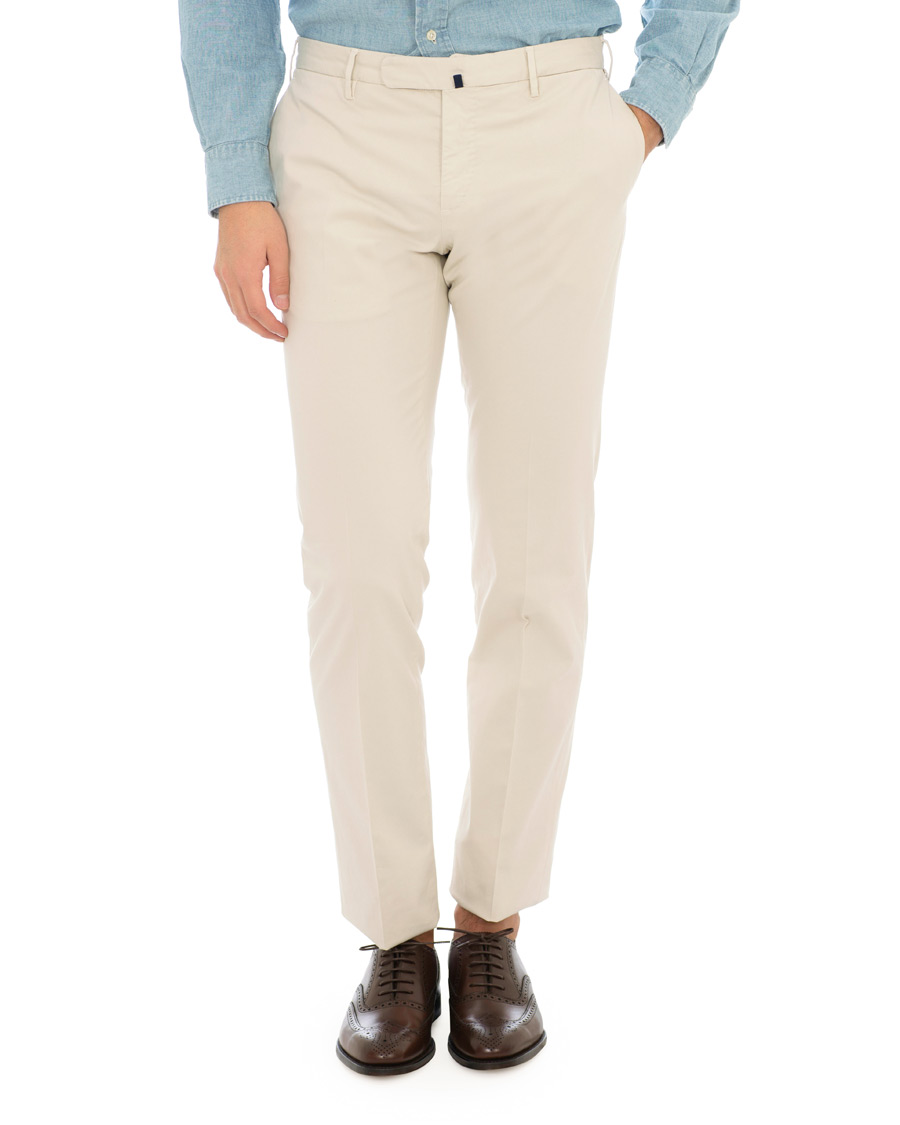 Homme | Pantalons | Incotex | Slim Fit Stretch Chinos Off White