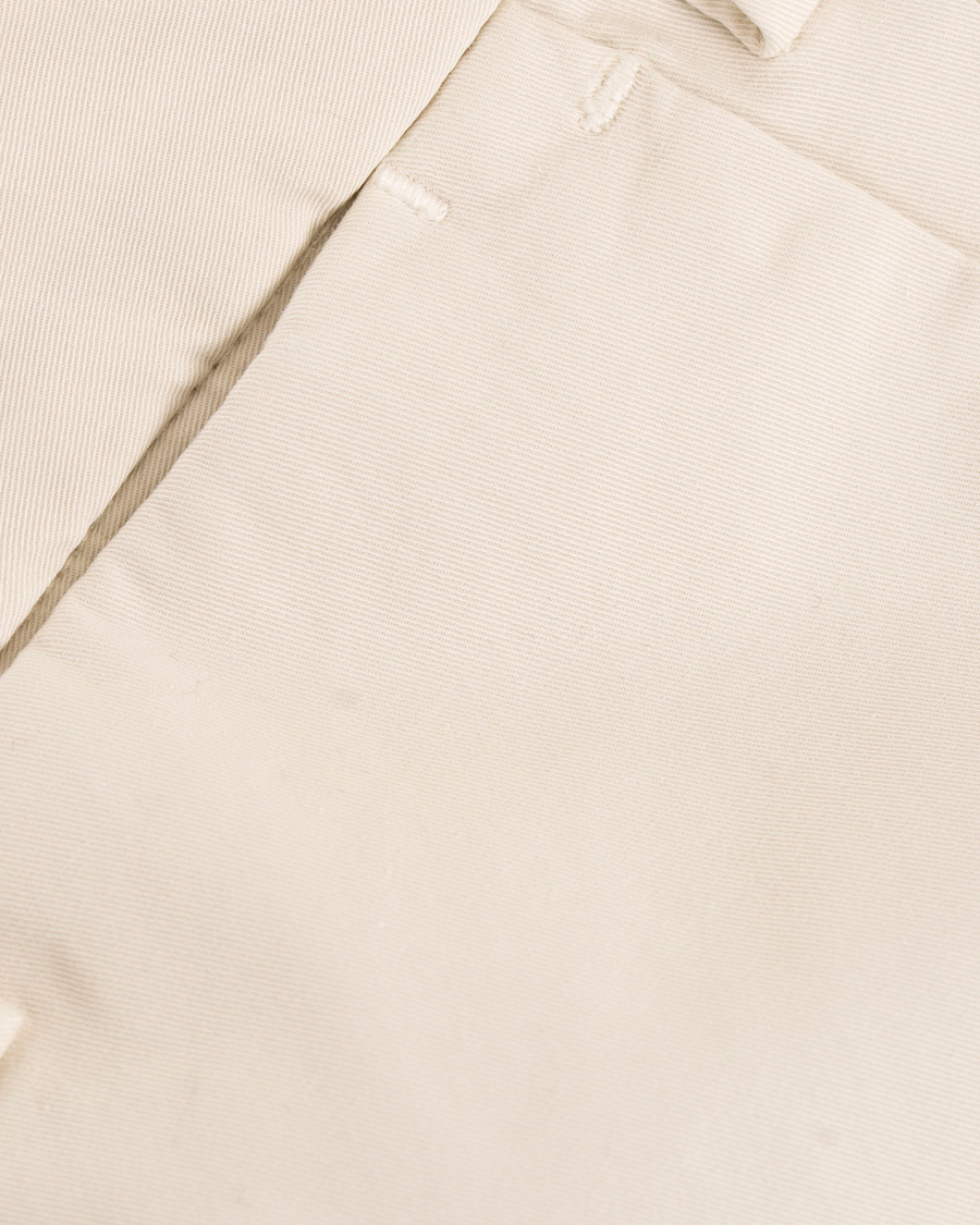Homme | Pantalons | Incotex | Slim Fit Stretch Chinos Off White