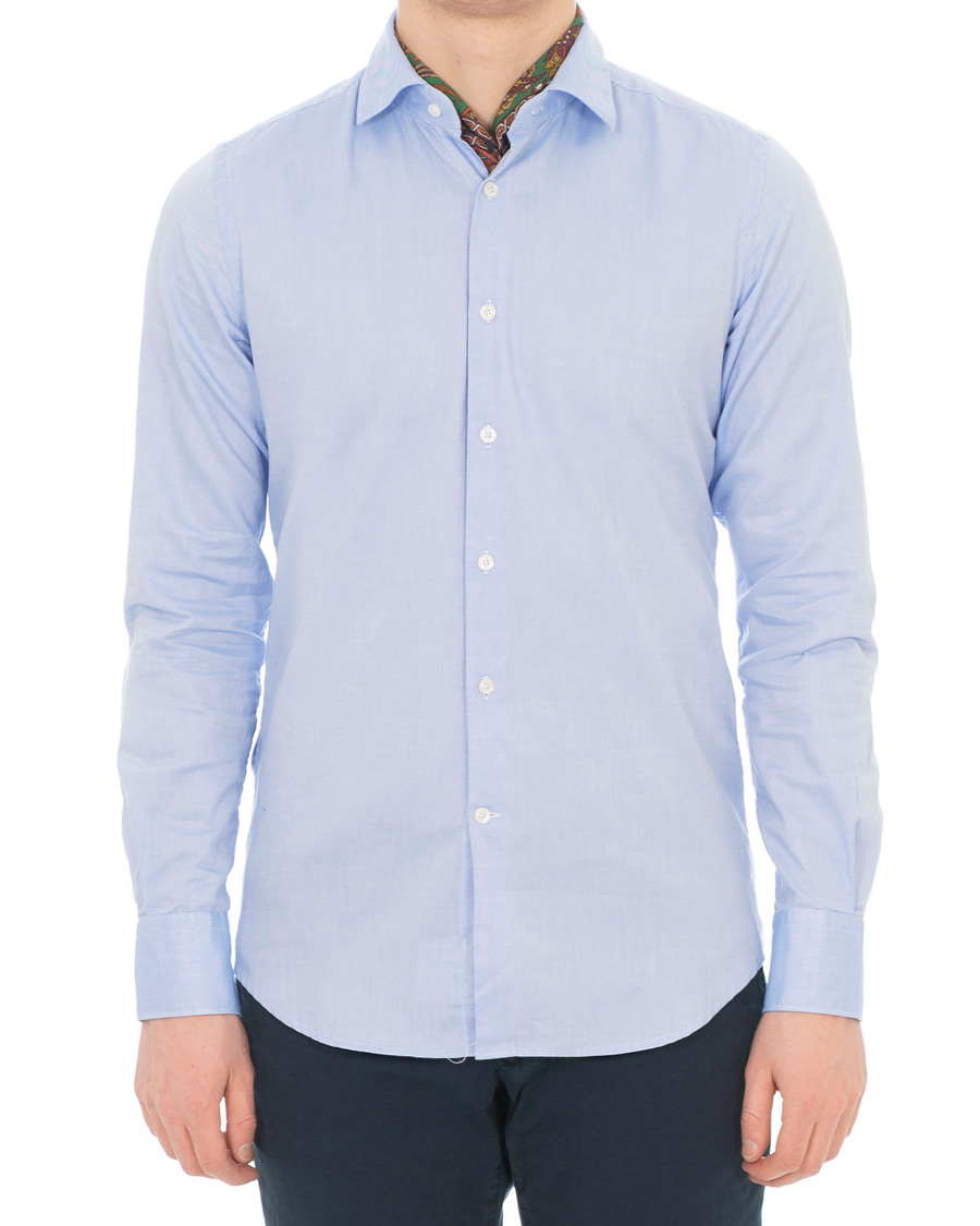Heren | Overhemden | Glanshirt | Light Oxford Shirt Blue