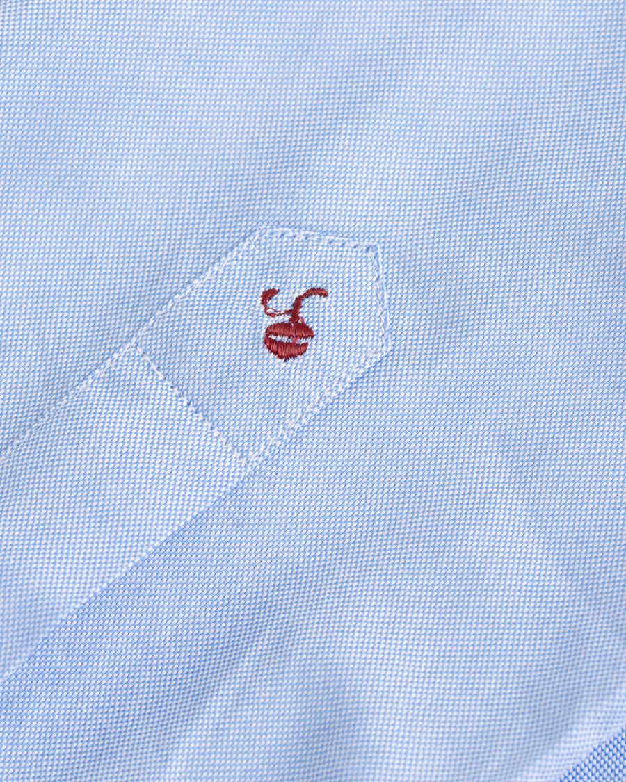 Heren | Overhemden | Glanshirt | Light Oxford Shirt Blue