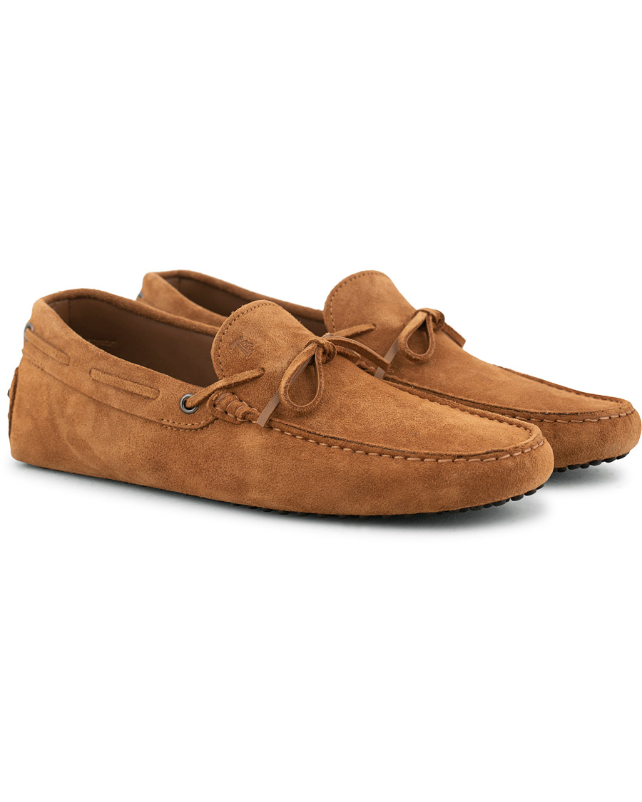 Homme | Tod's Laccetto Gommino Carshoe Tobacco Suede | Tod's | Laccetto Gommino Carshoe Tobacco Suede