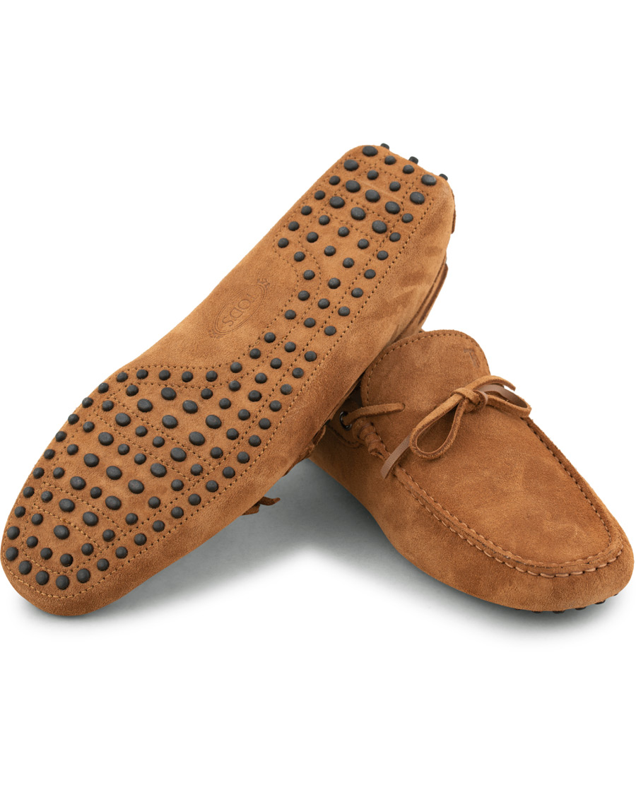 Homme | Tod's Laccetto Gommino Carshoe Tobacco Suede | Tod's | Laccetto Gommino Carshoe Tobacco Suede