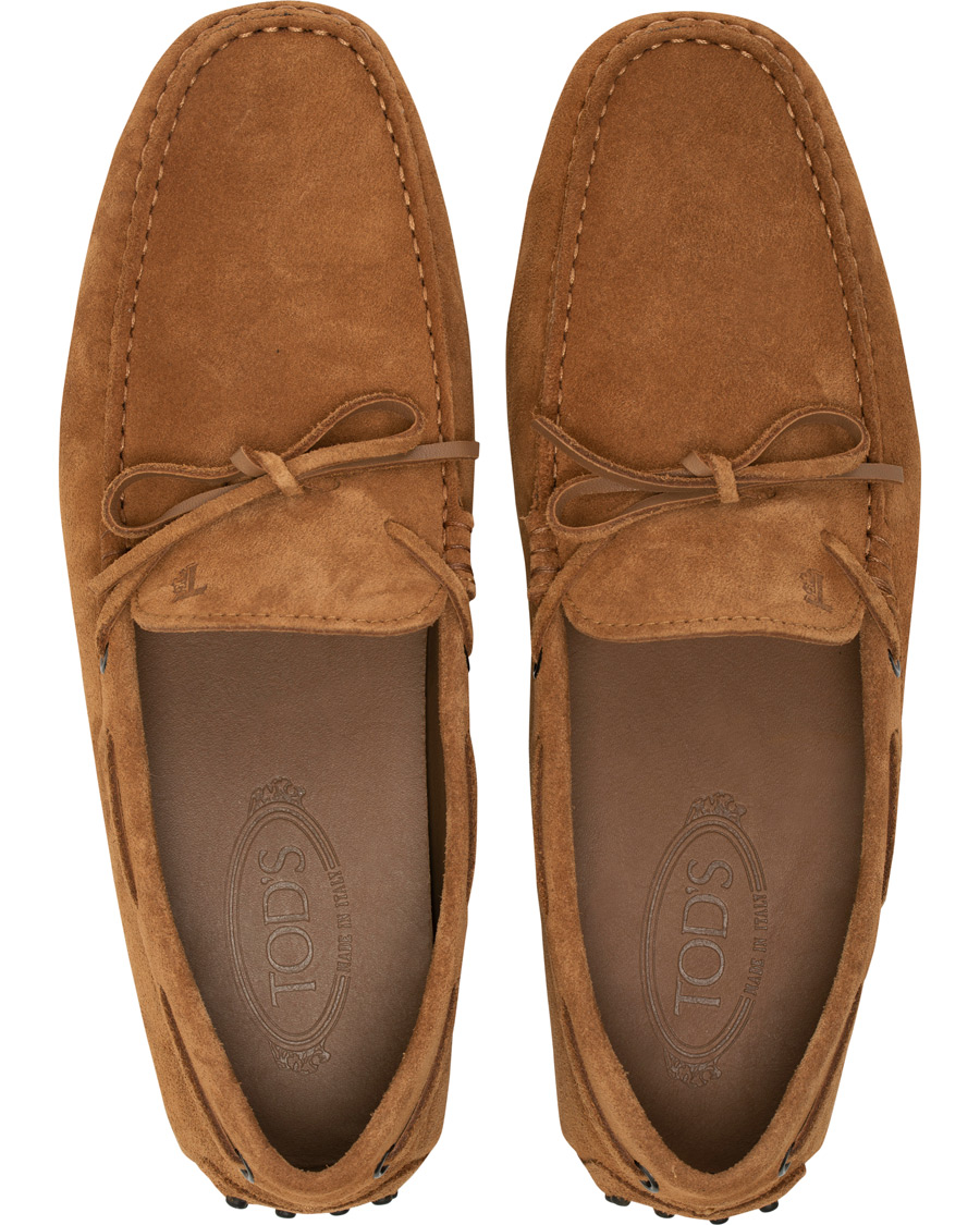 Homme | Tod's Laccetto Gommino Carshoe Tobacco Suede | Tod's | Laccetto Gommino Carshoe Tobacco Suede