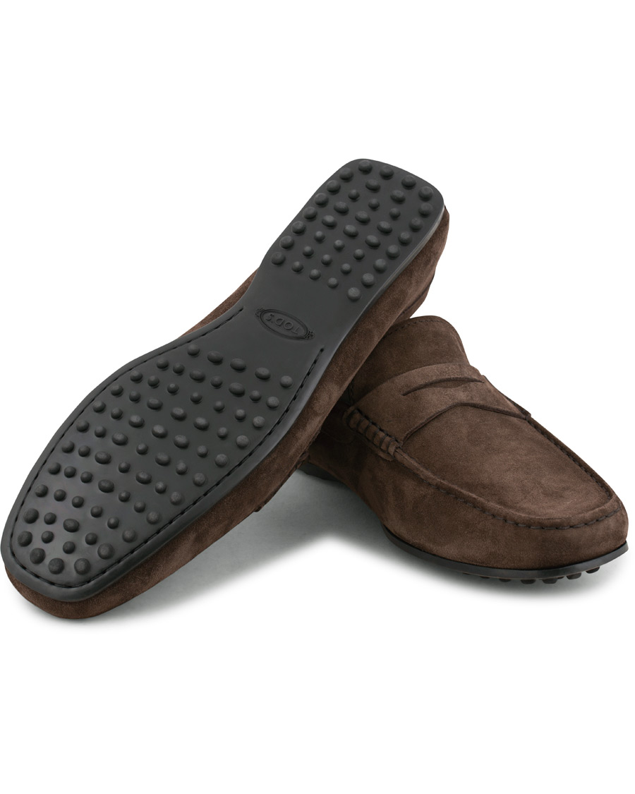 Homme | Tod's City Gommino Loafer Dark Brown Suede | Tod's | City Gommino Loafer Dark Brown Suede