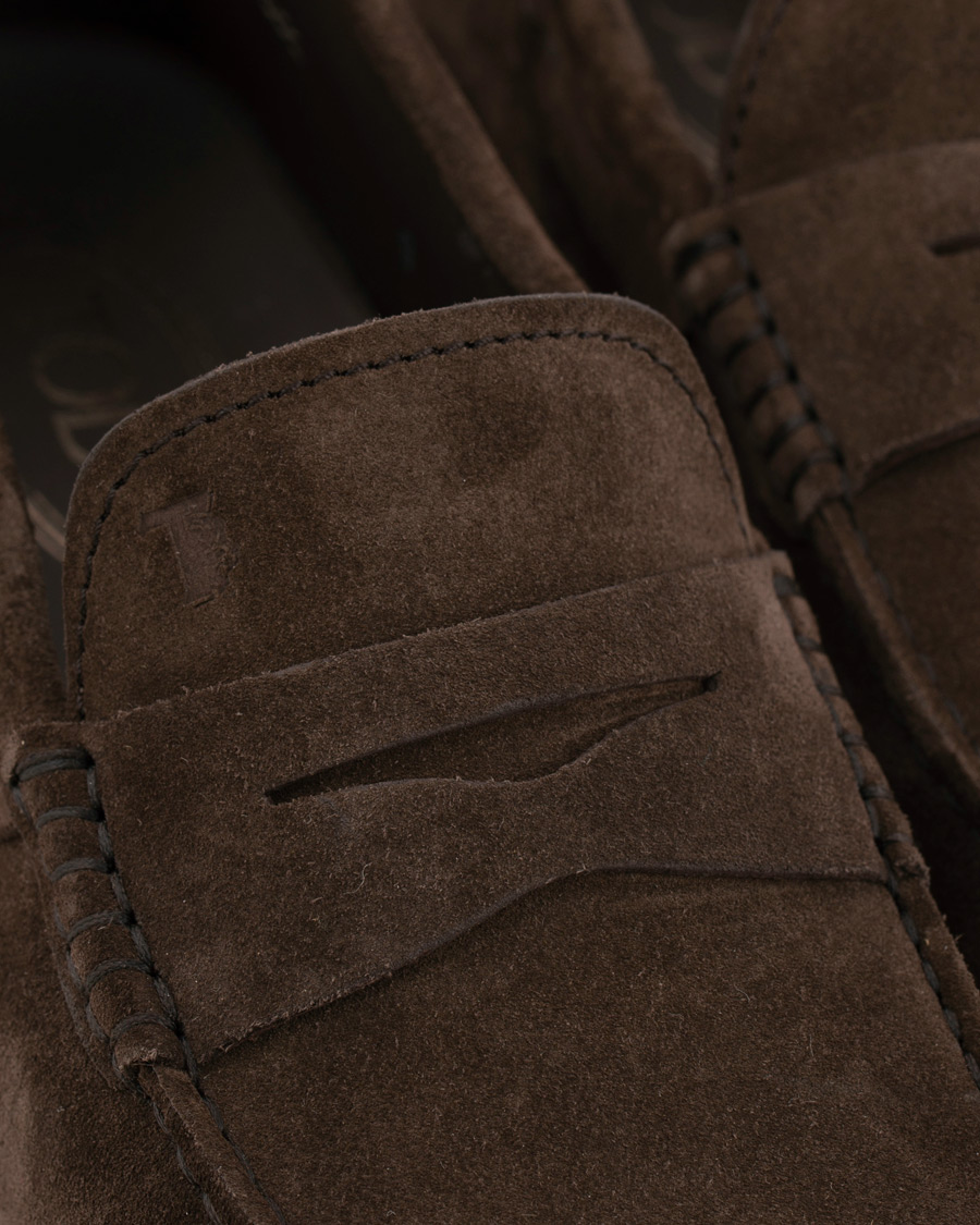 Homme | Tod's City Gommino Loafer Dark Brown Suede | Tod's | City Gommino Loafer Dark Brown Suede