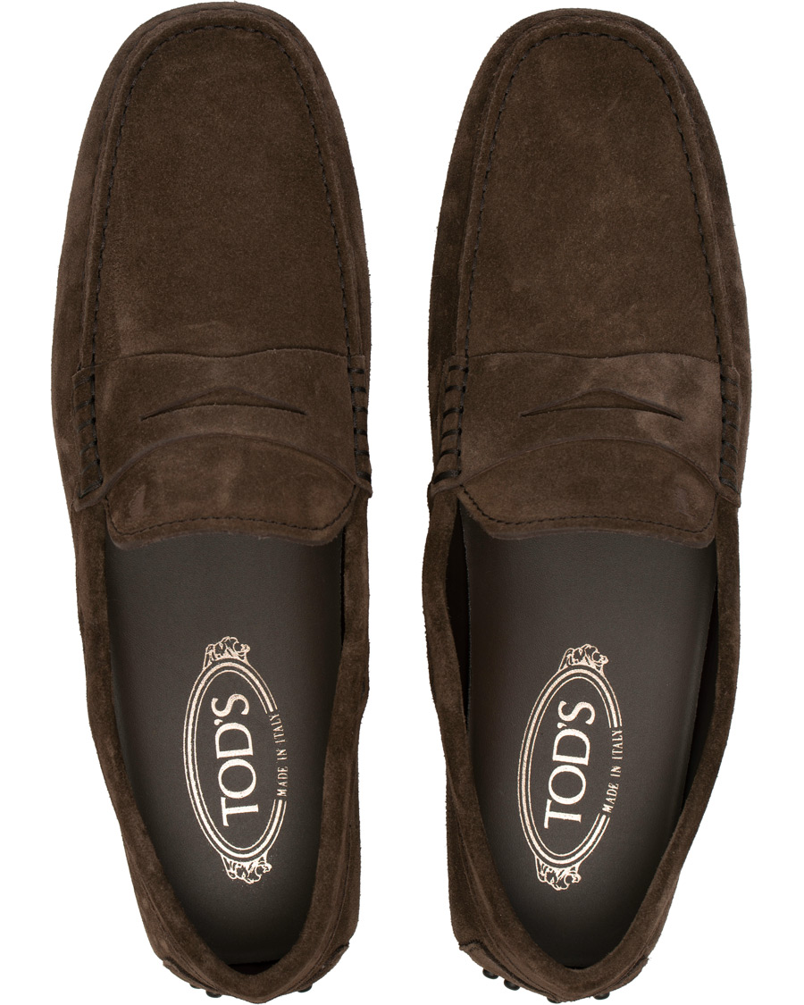 Homme | Tod's City Gommino Loafer Dark Brown Suede | Tod's | City Gommino Loafer Dark Brown Suede