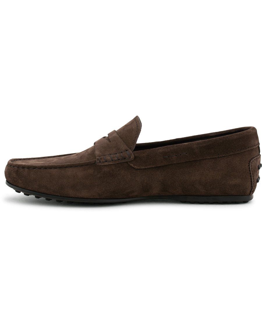 Homme | Tod's City Gommino Loafer Dark Brown Suede | Tod's | City Gommino Loafer Dark Brown Suede