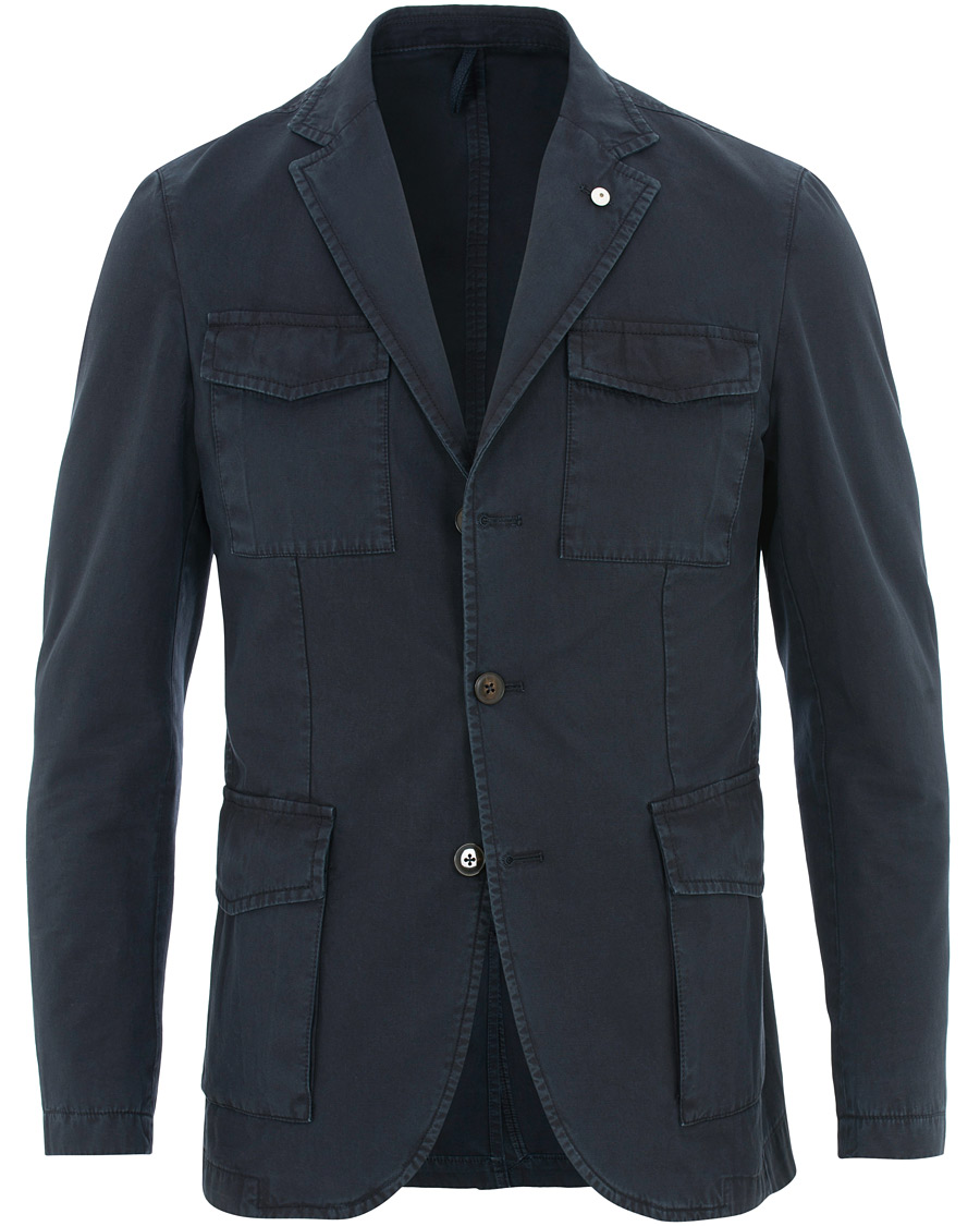 Homme | Blazers | L.B.M. 1911 | Cotton Safari Blazer Navy