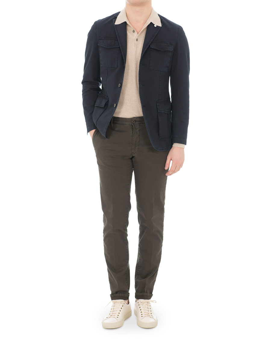 Homme | Blazers | L.B.M. 1911 | Cotton Safari Blazer Navy