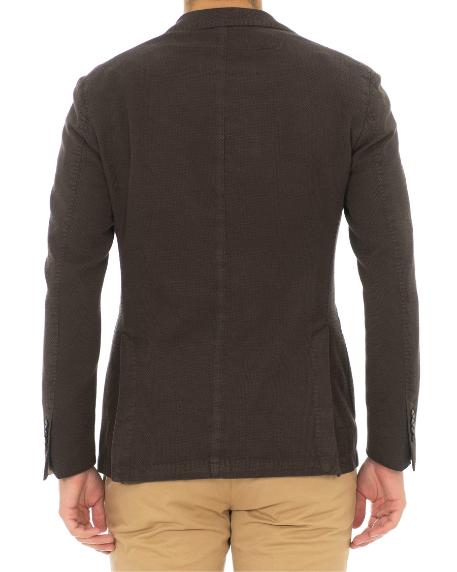 Homme | Blazers | L.B.M. 1911 | Jack Regular Fit Structured Linen Blazer Dark Brown