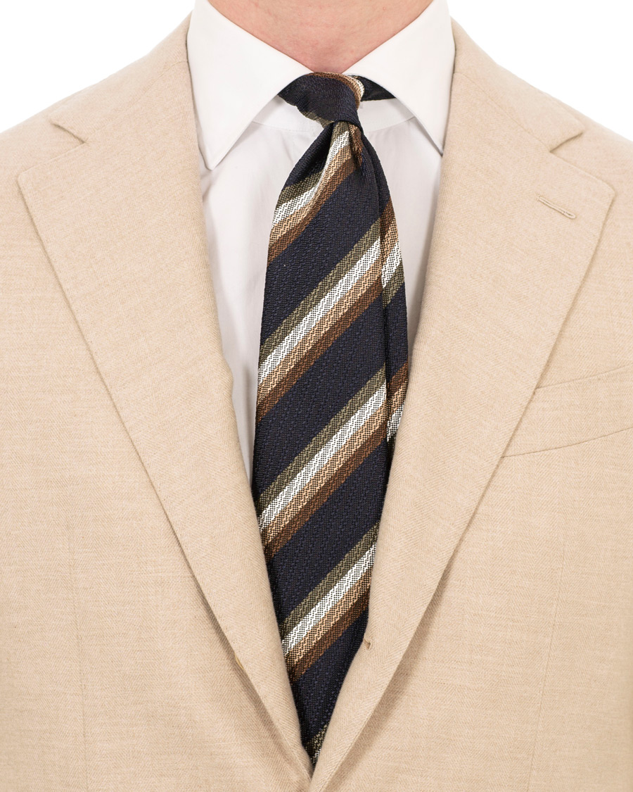 Homme | Drake's Hand Rolled Silk 8 cm Tie Navy | Drake's | Hand Rolled Silk 8 cm Tie Navy