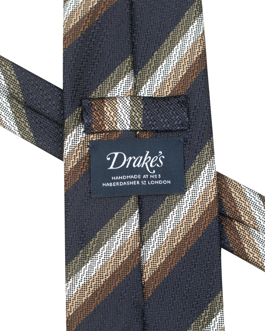 Homme | Drake's Hand Rolled Silk 8 cm Tie Navy | Drake's | Hand Rolled Silk 8 cm Tie Navy