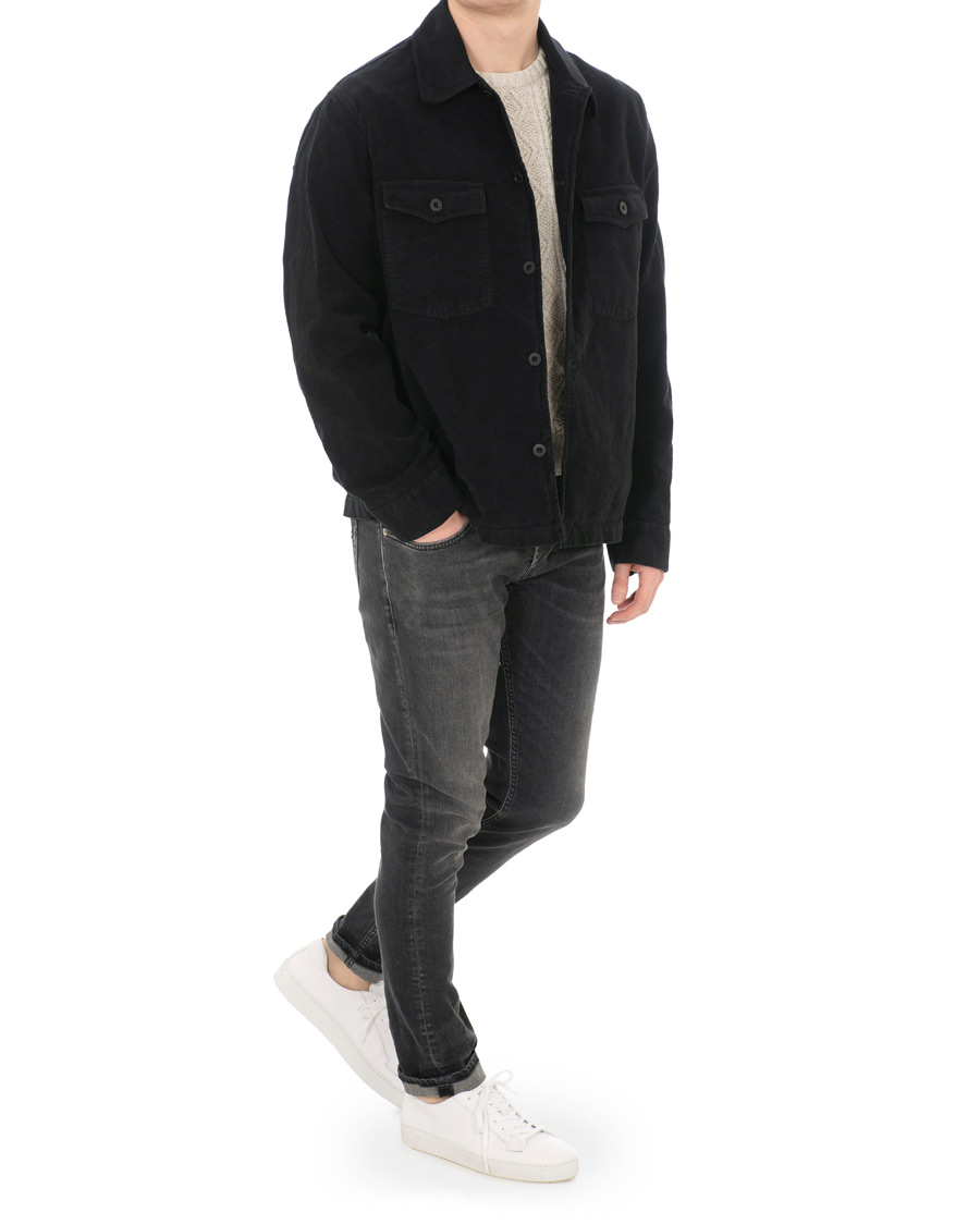 Homme | Manteaux Et Vestes | Our Legacy | Moleskin Evening Coach Jacket Blue/Black