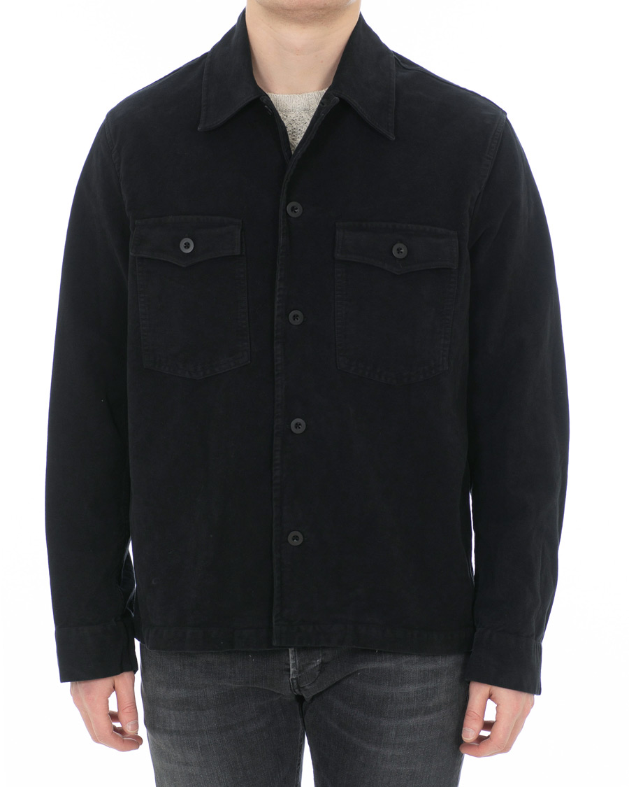 Homme | Manteaux Et Vestes | Our Legacy | Moleskin Evening Coach Jacket Blue/Black