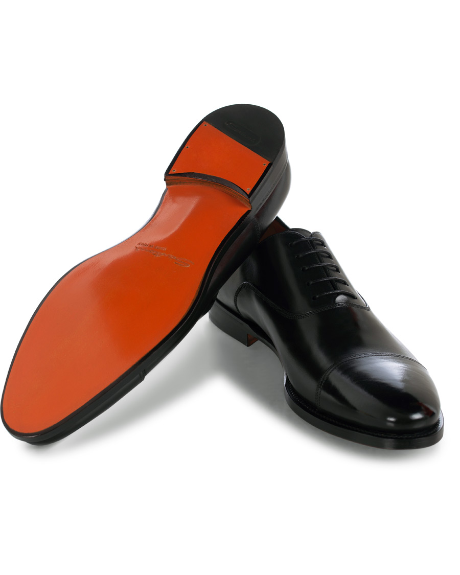Heren | Santoni Wilson Oxford Black Calf | Santoni | Wilson Oxford Black Calf