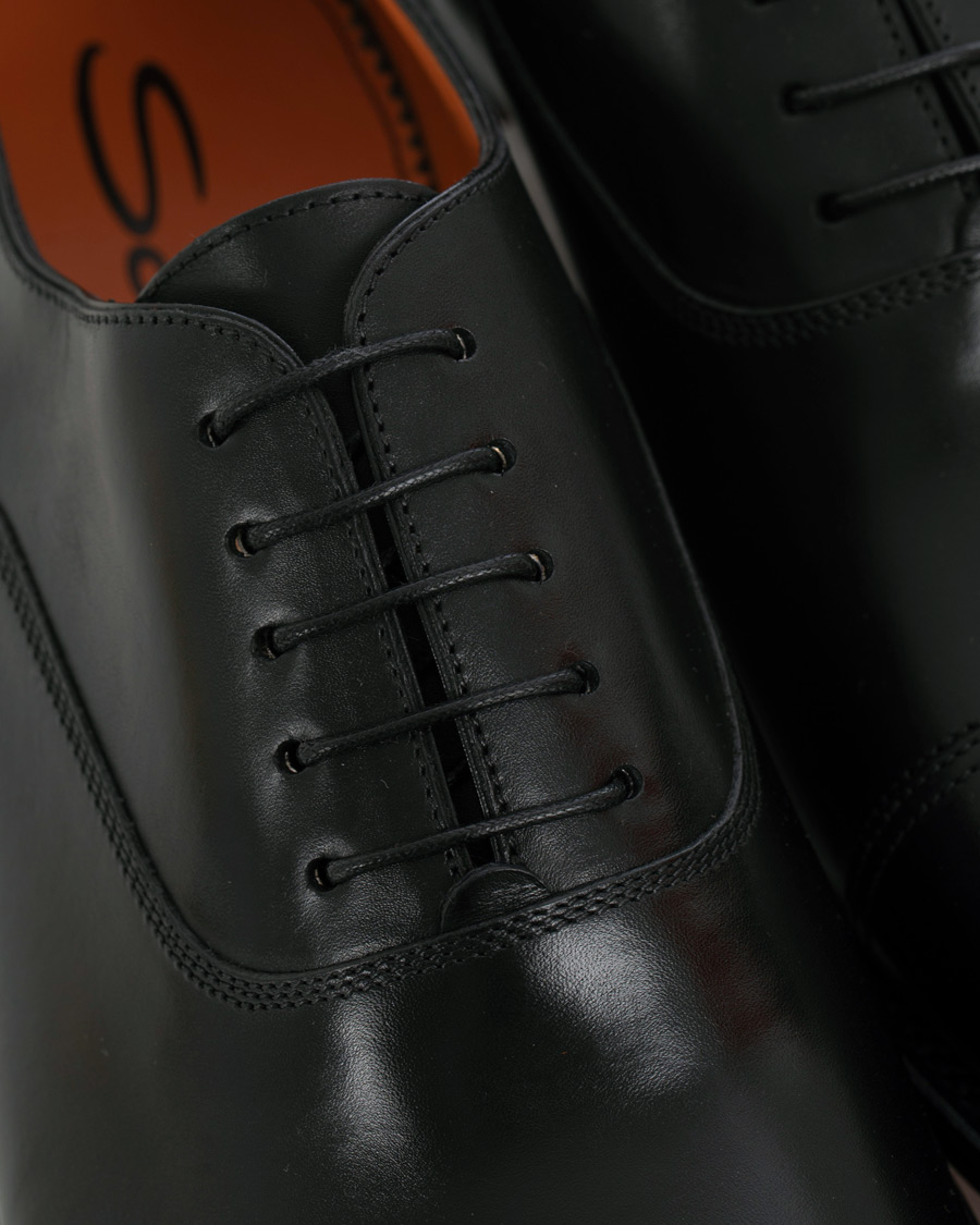 Heren | Santoni Wilson Oxford Black Calf | Santoni | Wilson Oxford Black Calf