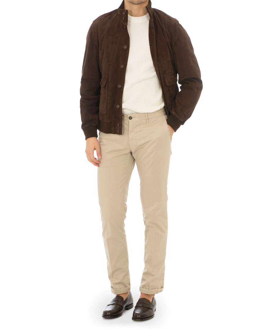 Homme | Manteaux Et Vestes | Valstar | Valstarino Suede Jacket Dark Brown