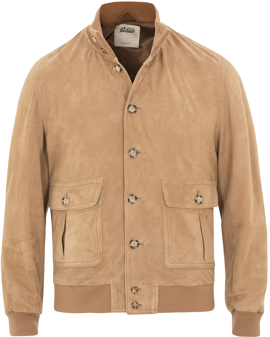Homme | Manteaux Et Vestes | Valstar | Valstarino Suede Jacket Light Brown