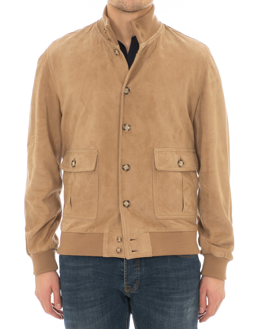 Homme | Manteaux Et Vestes | Valstar | Valstarino Suede Jacket Light Brown