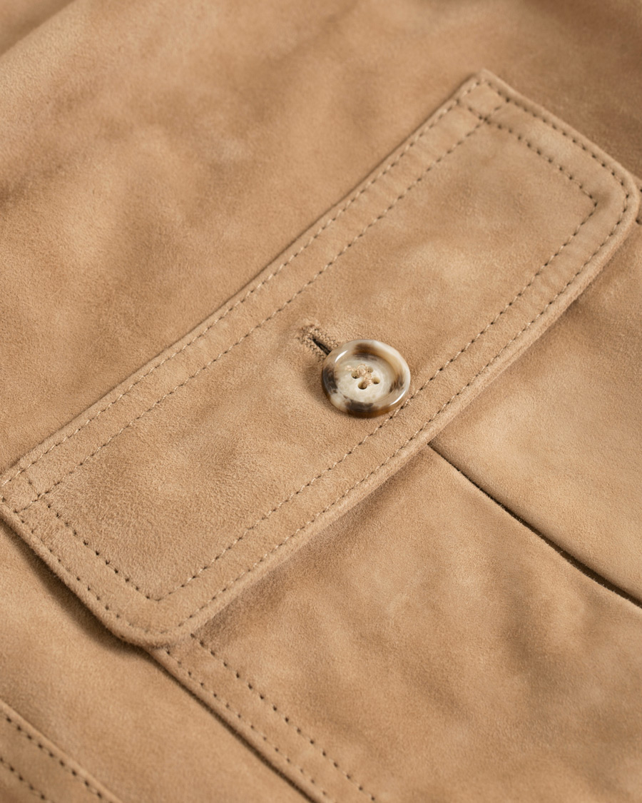 Homme | Manteaux Et Vestes | Valstar | Valstarino Suede Jacket Light Brown