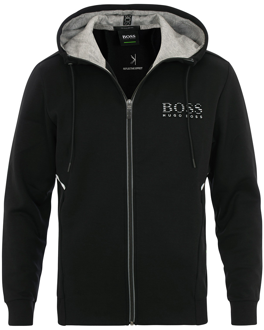Homme | Pulls Et Tricots | BOSS GREEN | BOSS Athleisure Saggy Full Zip Hoodie Black