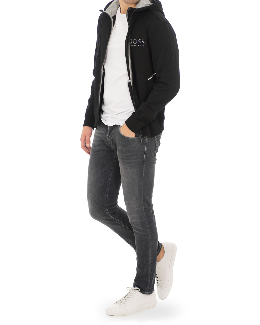 Homme | Pulls Et Tricots | BOSS GREEN | BOSS Athleisure Saggy Full Zip Hoodie Black