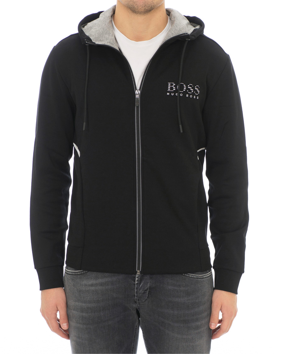 Homme | Pulls Et Tricots | BOSS GREEN | BOSS Athleisure Saggy Full Zip Hoodie Black