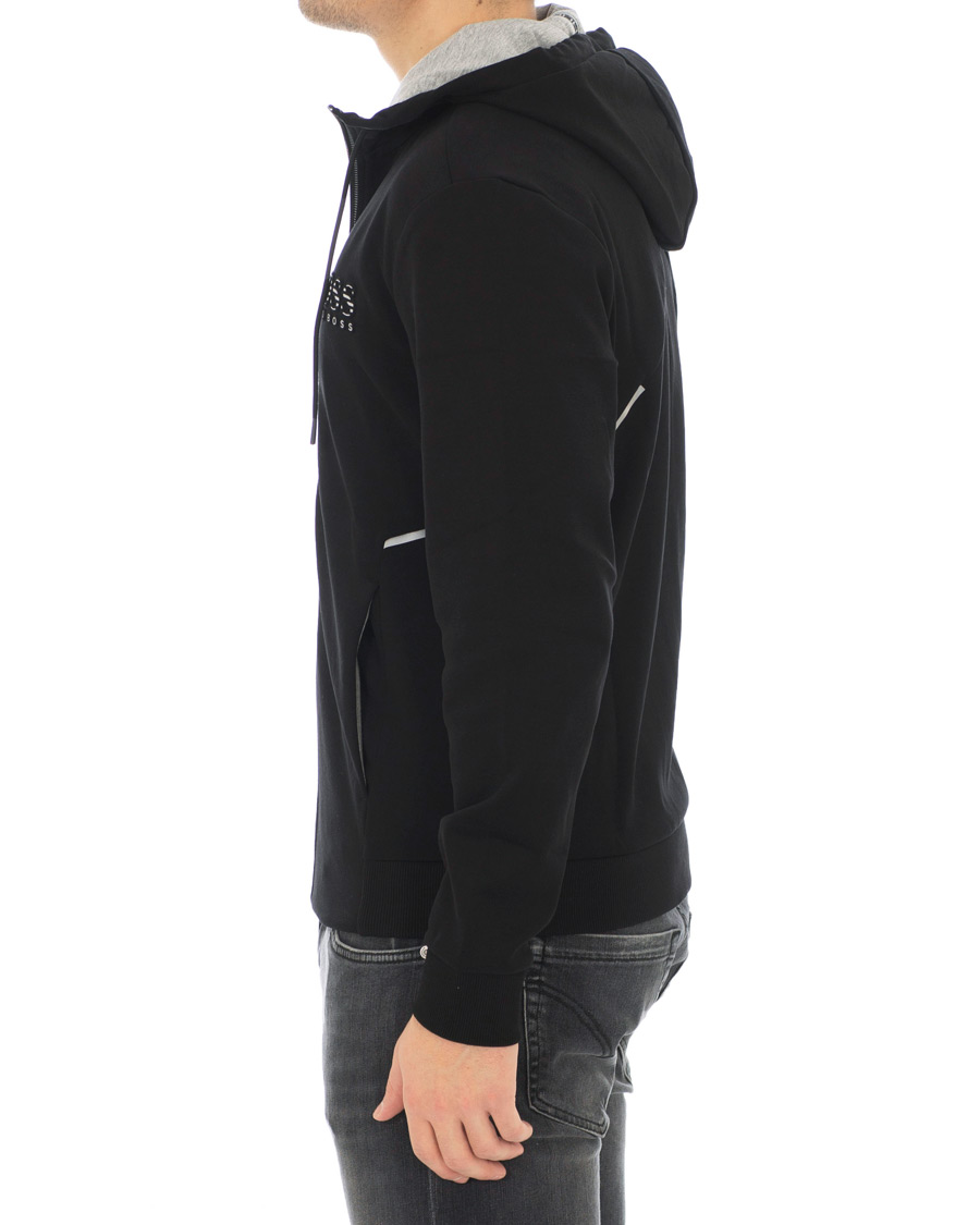 Homme | Pulls Et Tricots | BOSS GREEN | BOSS Athleisure Saggy Full Zip Hoodie Black