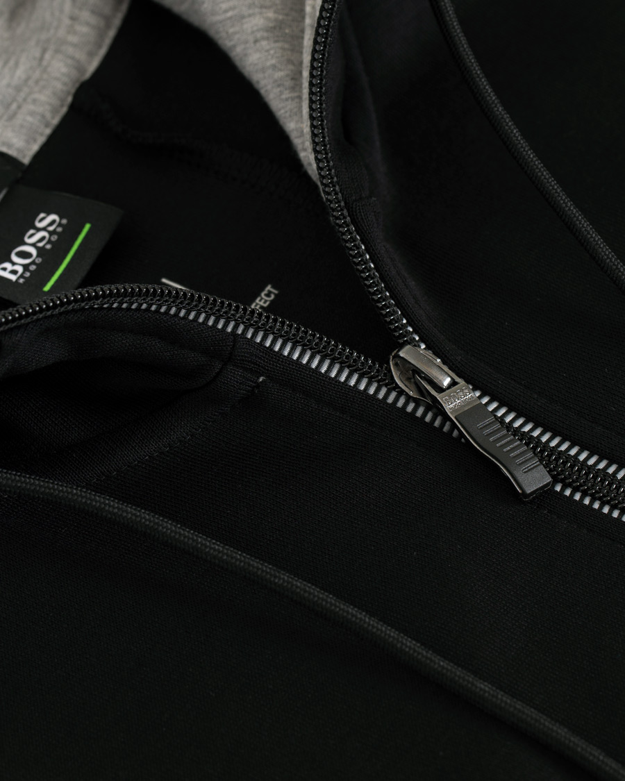 Homme | Pulls Et Tricots | BOSS GREEN | BOSS Athleisure Saggy Full Zip Hoodie Black
