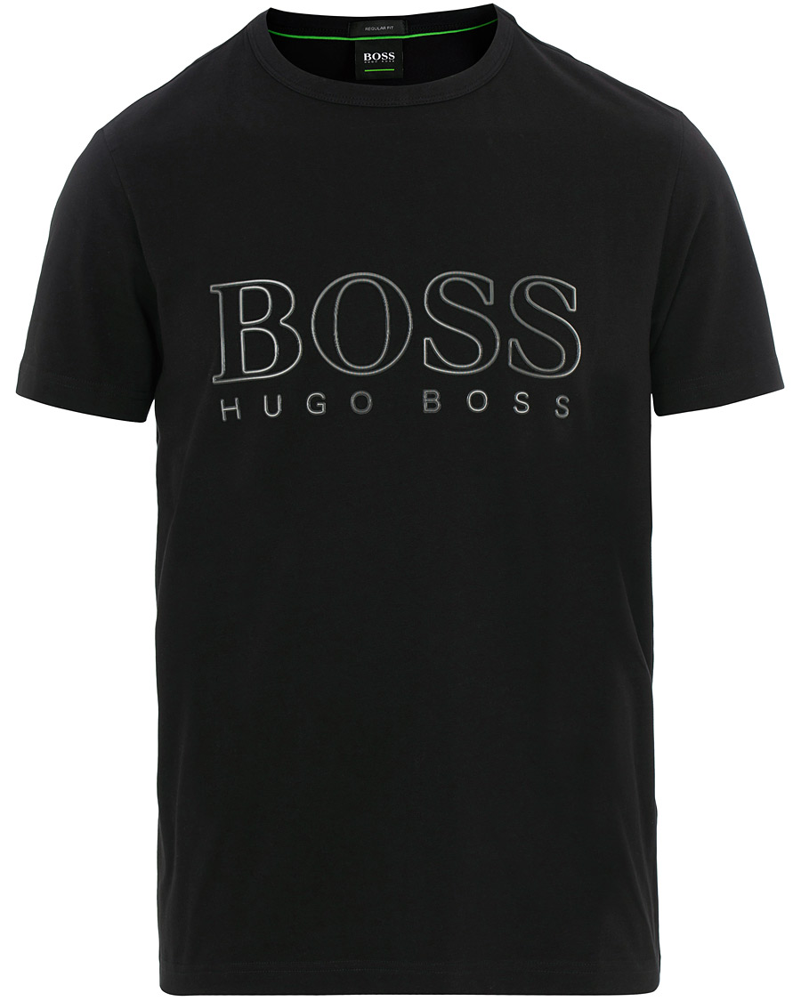 Homme | T-shirts | BOSS GREEN | BOSS Athleisure Tee Logo Crew Neck Black