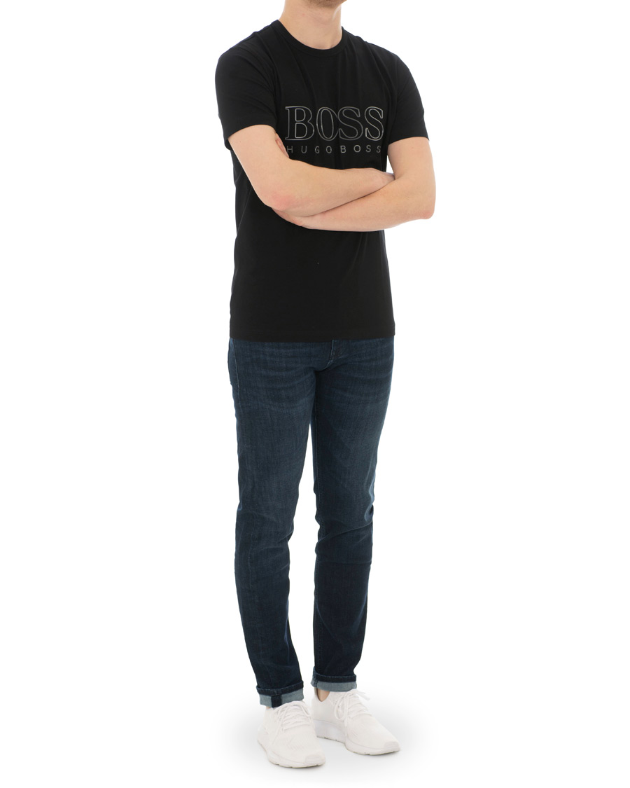 Homme | T-shirts | BOSS GREEN | BOSS Athleisure Tee Logo Crew Neck Black