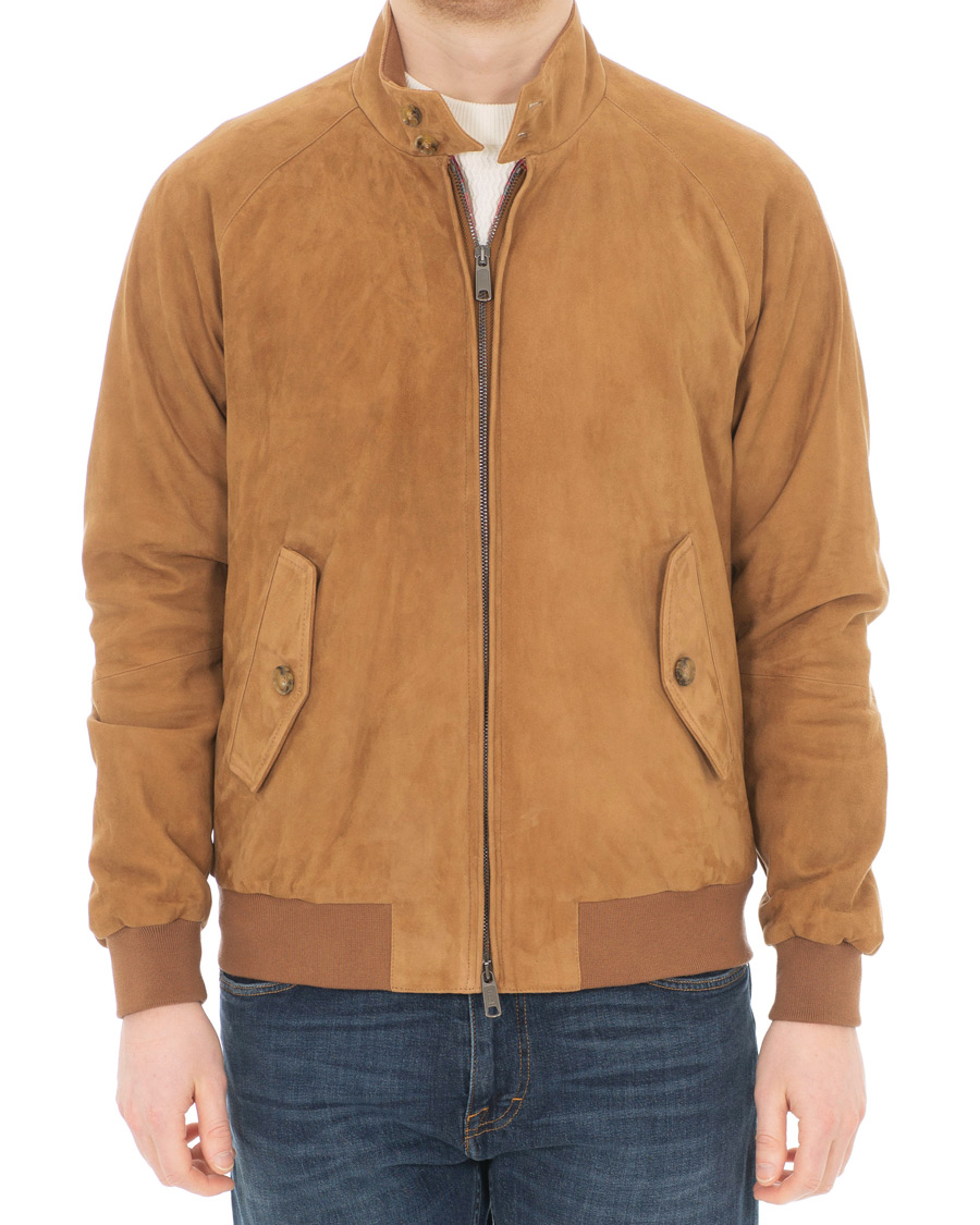 Homme | Manteaux Et Vestes | Baracuta | G9 Suede Jacket Tobacco
