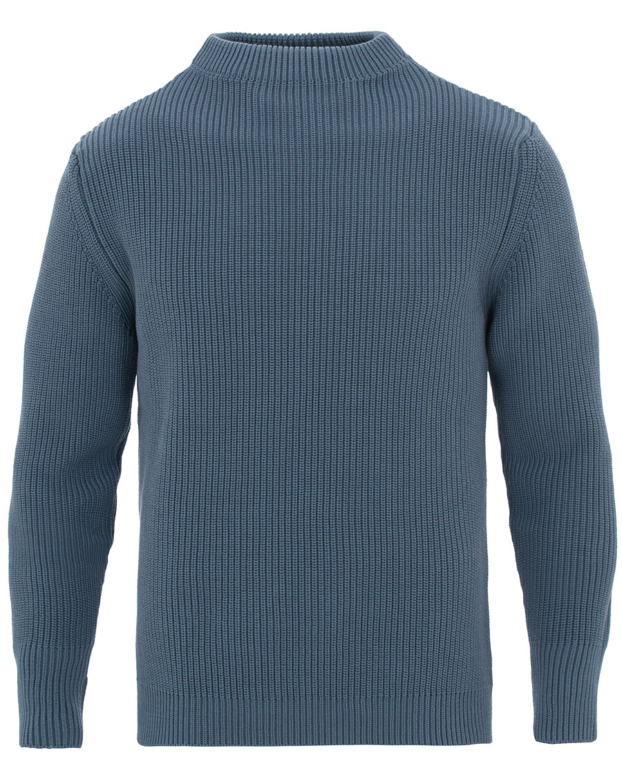 Homme | Pulls Et Tricots | Andersen-Andersen | Organic Cotton Crewneck Petroleum