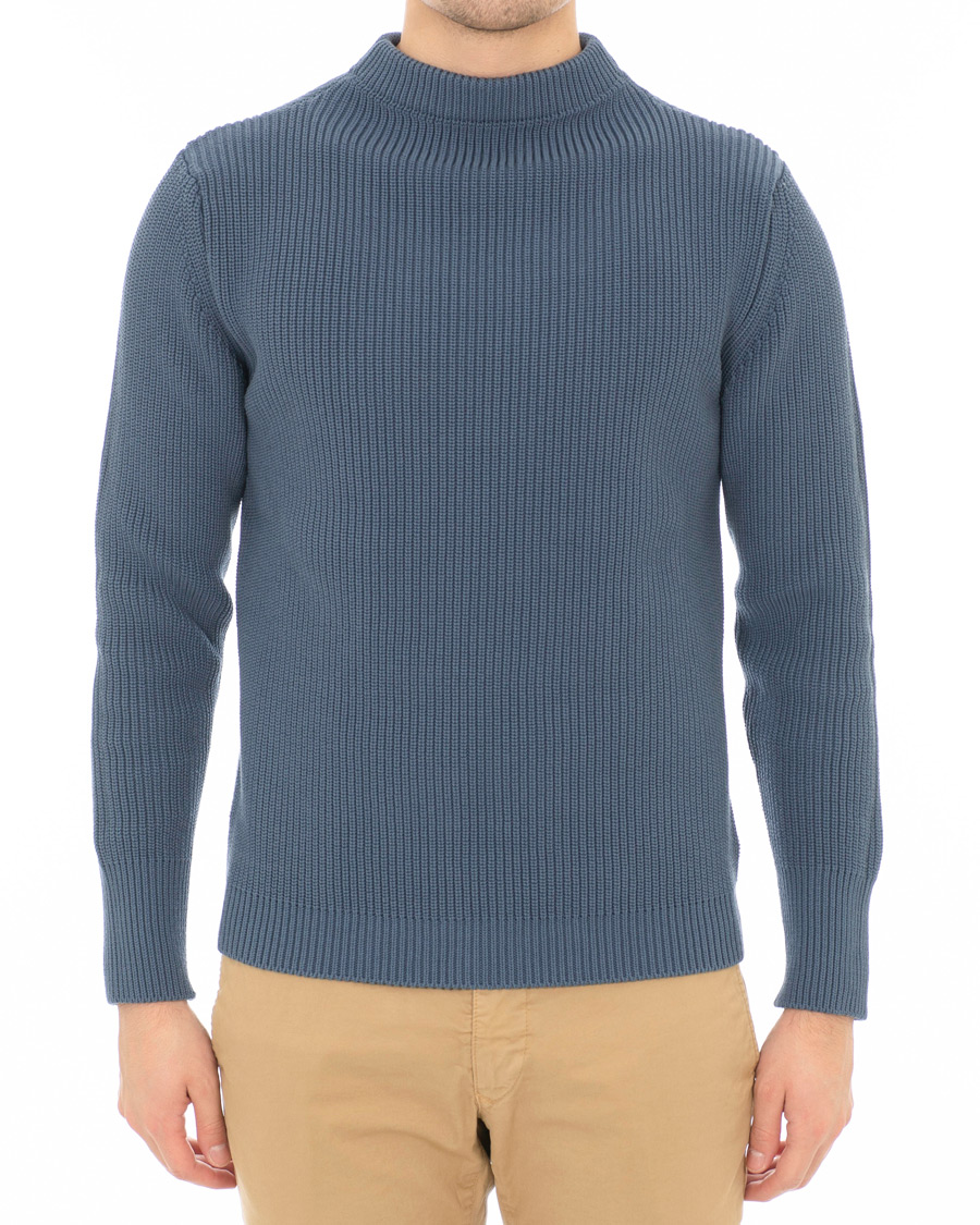 Homme | Pulls Et Tricots | Andersen-Andersen | Organic Cotton Crewneck Petroleum