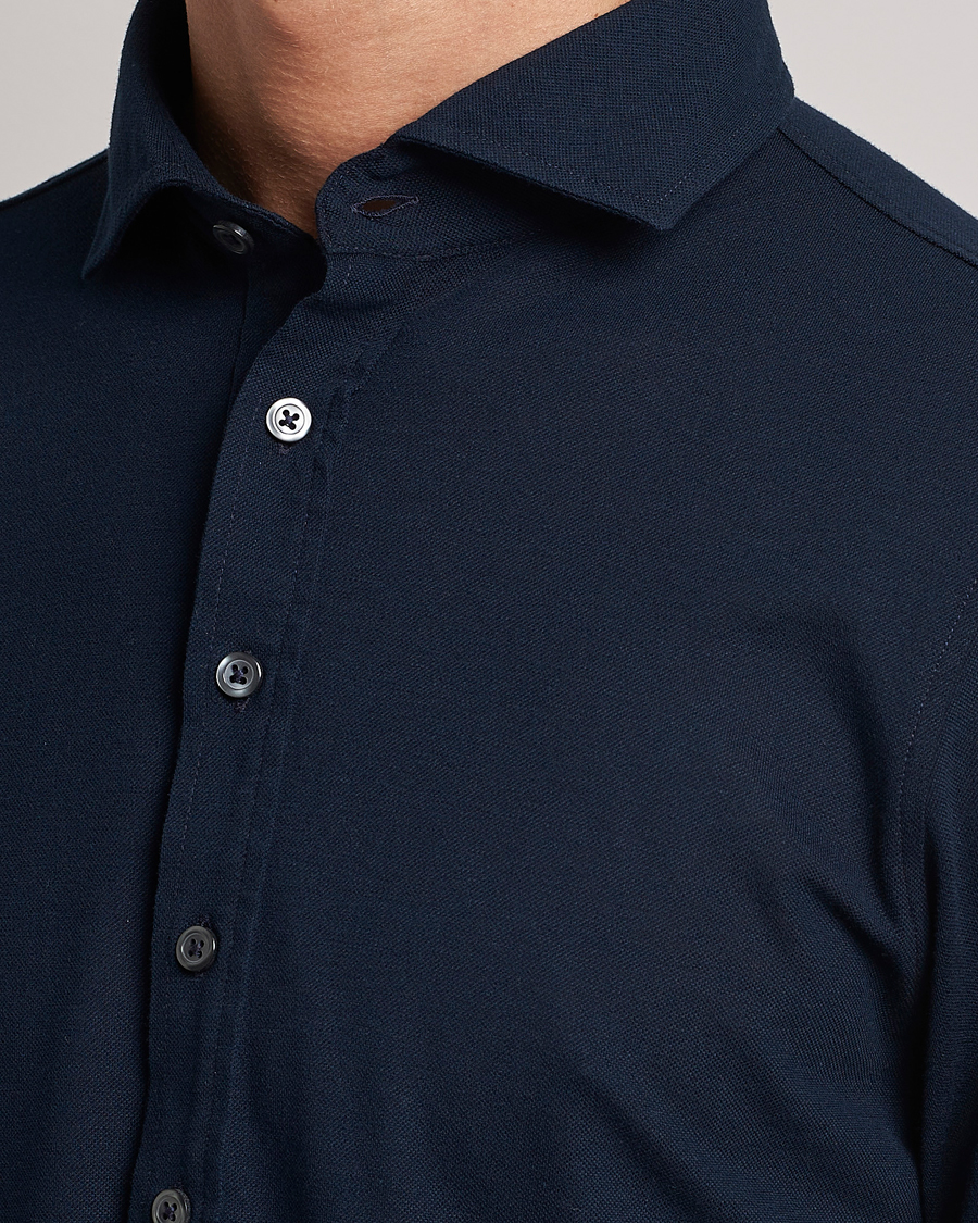 Homme | Chemises | Gran Sasso | Popover Shirt Navy