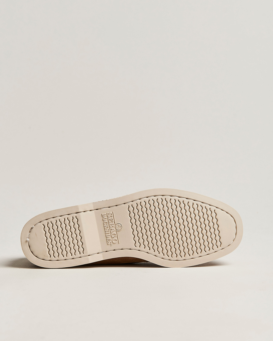 Heren | Bootschoenen | Sebago | Docksides Suede Boat Shoe Brown Cognac
