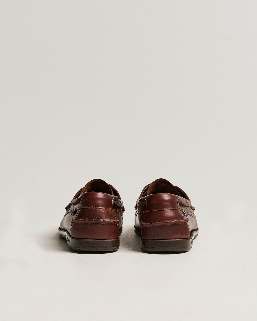 Heren | Bootschoenen | Sebago | Endeavor Oiled Leather Boat Shoe Brown