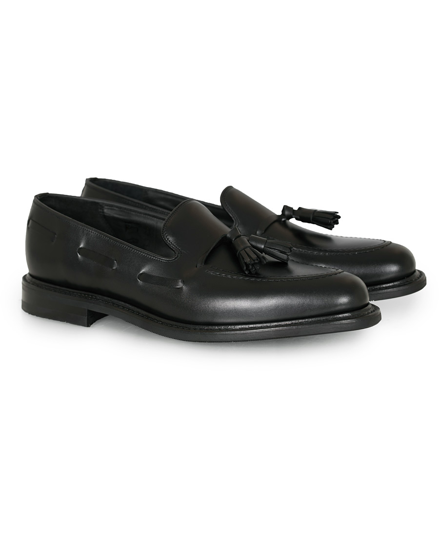 Homme | Loake 1880 Nottingham Tassel Loafer Shadow Black Calf | Loake 1880 | Nottingham Tassel Loafer Shadow Black Calf