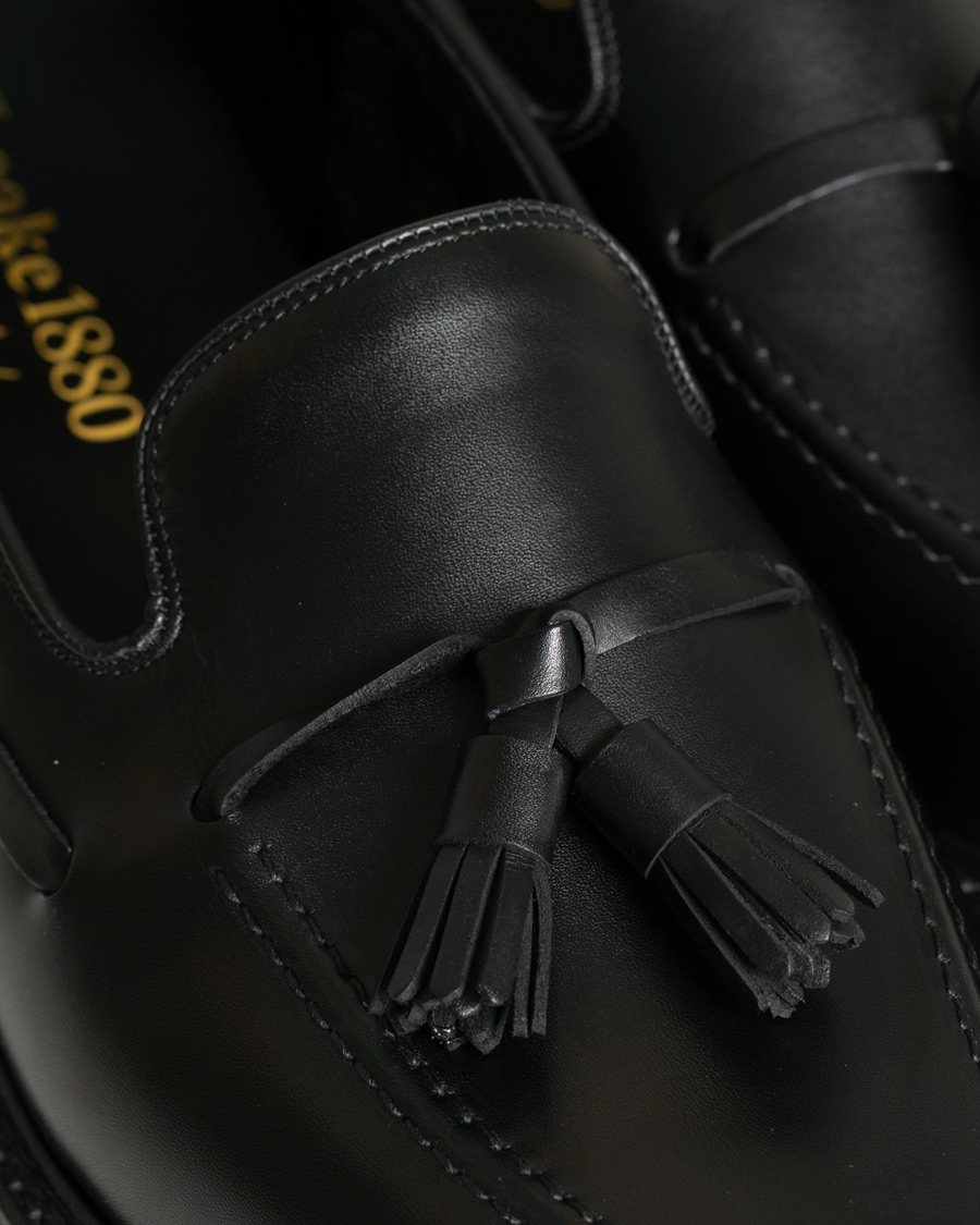 Homme | Loake 1880 Nottingham Tassel Loafer Shadow Black Calf | Loake 1880 | Nottingham Tassel Loafer Shadow Black Calf