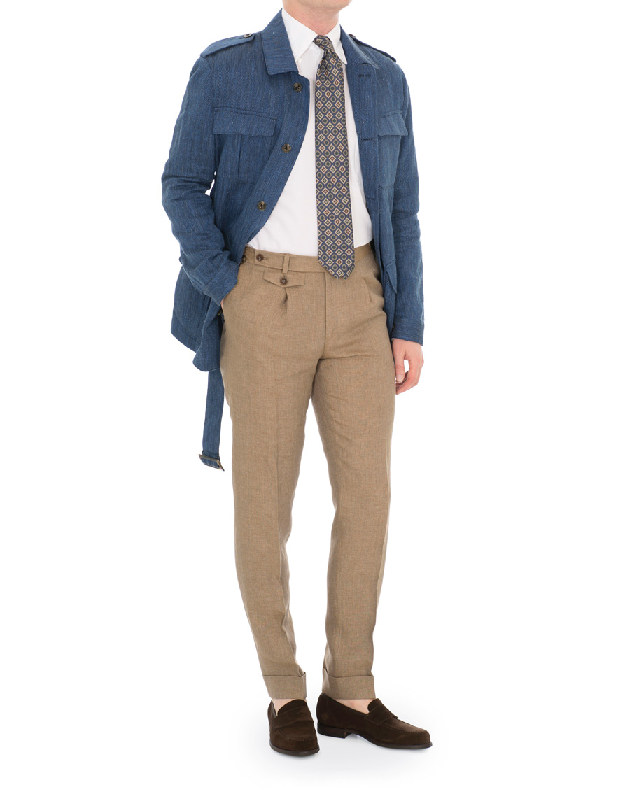 Heren | Overhemden | Stenströms | Slimline Oxford Shirt White