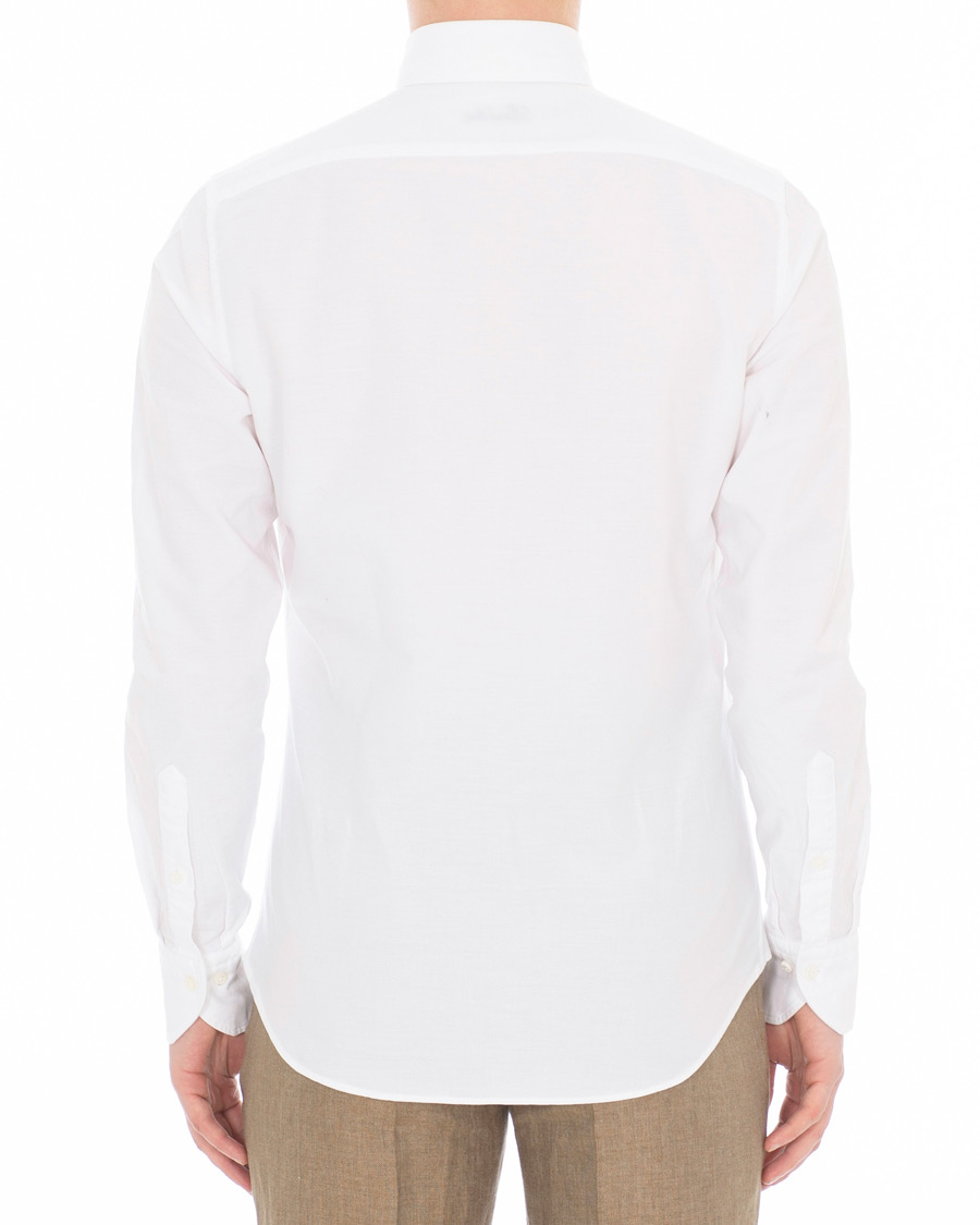 Heren | Overhemden | Stenströms | Slimline Oxford Shirt White