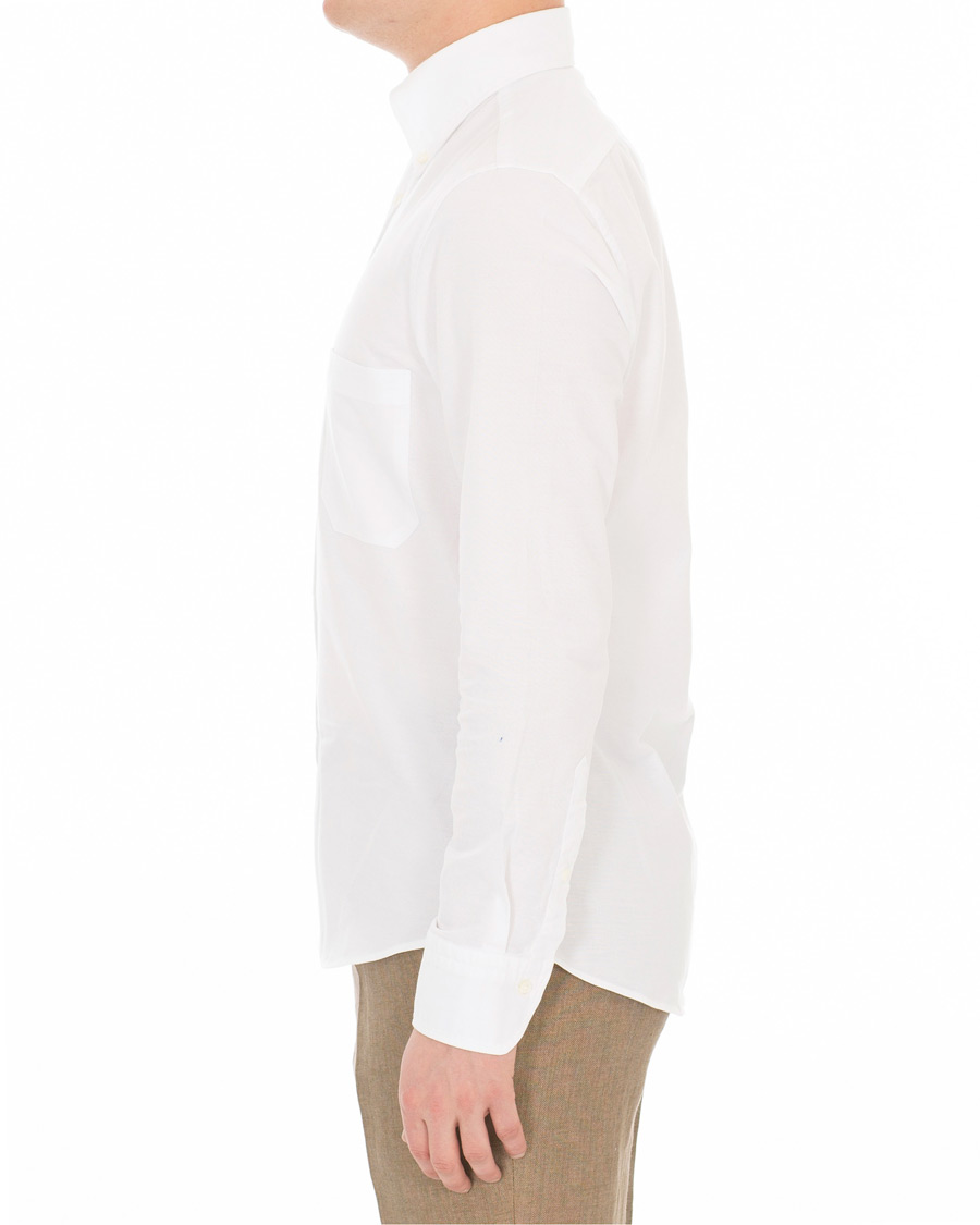 Heren | Overhemden | Stenströms | Slimline Oxford Shirt White