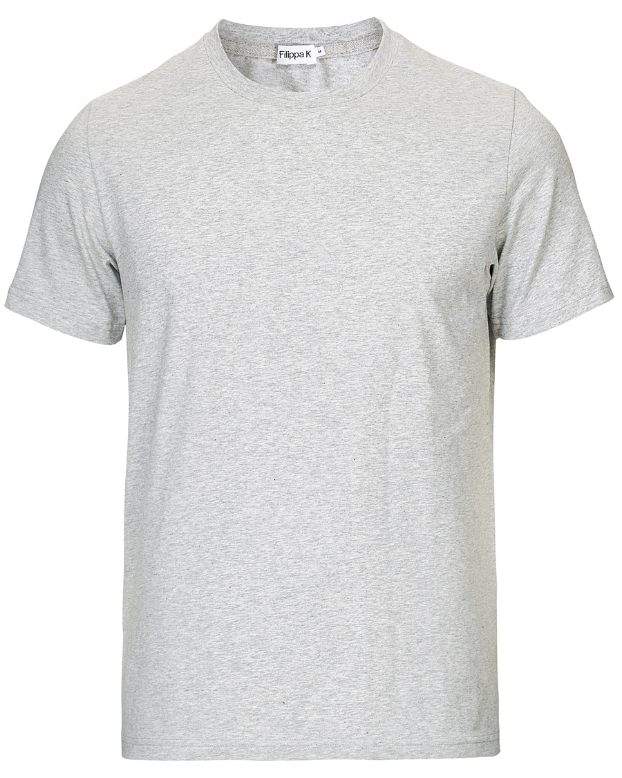 Homme | T-shirts | Filippa K | Soft Lycra Tee Light Grey Melange