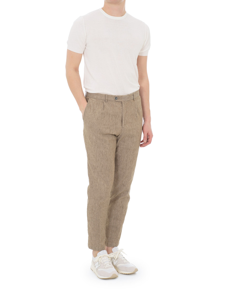 Heren | T-shirts | Berg&Berg | Benjamin Cotton Short Sleeve Rib Dress Tee White