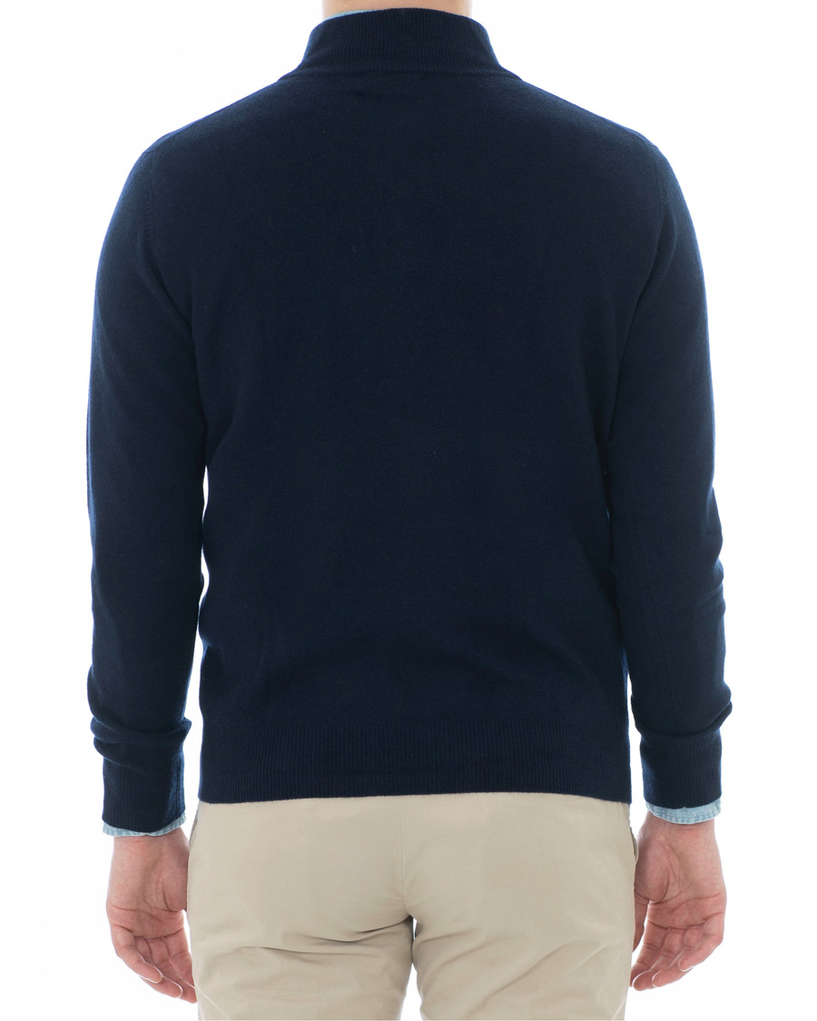 Homme | Pulls Et Tricots | Soft Goat | Cashmere Half Zip Navy